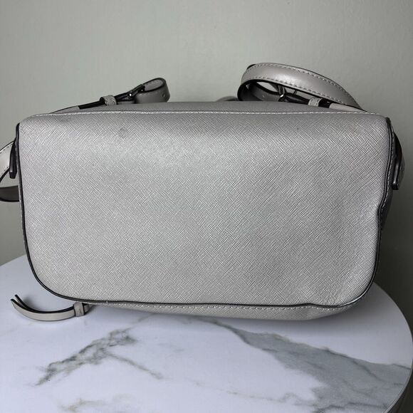 Michael Michael Kors V2818 Womens Grey Leather Rhea Zip Small Backpack main image 6